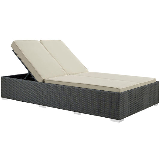 Sojourn Outdoor Patio Sunbrella Double Chaise by Modway