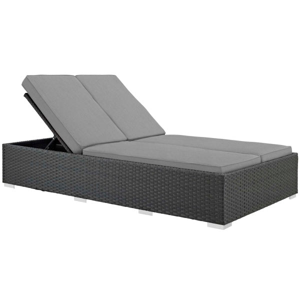Sojourn Outdoor Patio Sunbrella Double Chaise by Modway