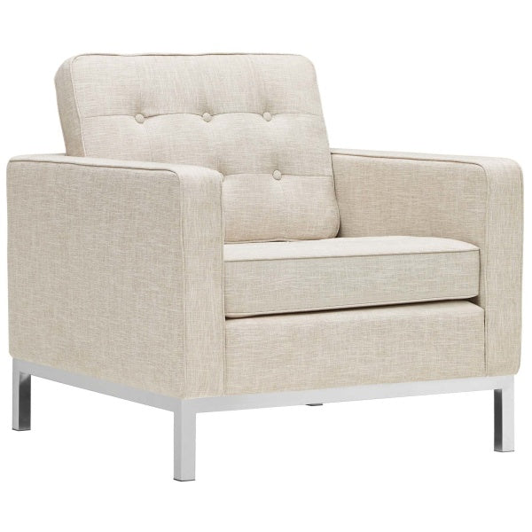 Loft Upholstered Fabric Armchair by Modway