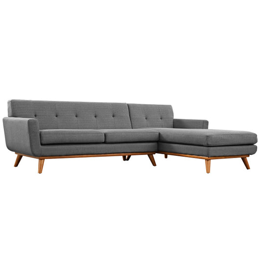 Engage Right-Facing Upholstered Fabric Sectional Sofa by Modway