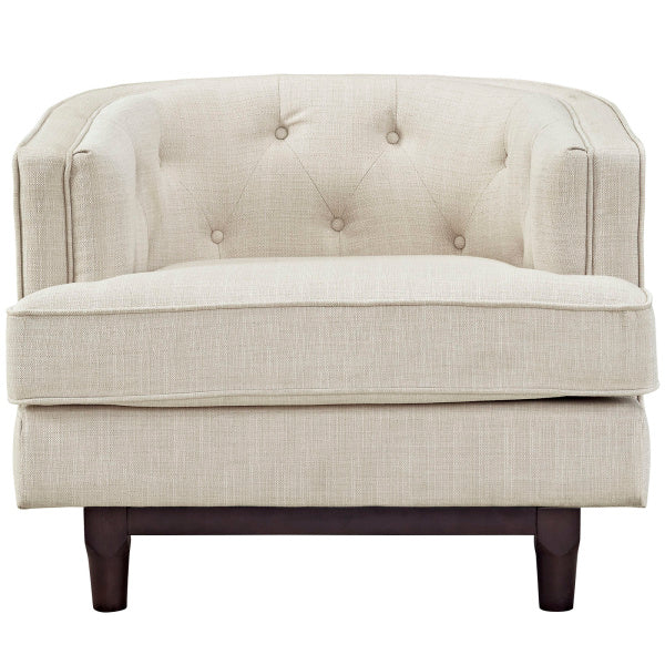 Coast Upholstered Fabric Armchair | Polyester by Modway