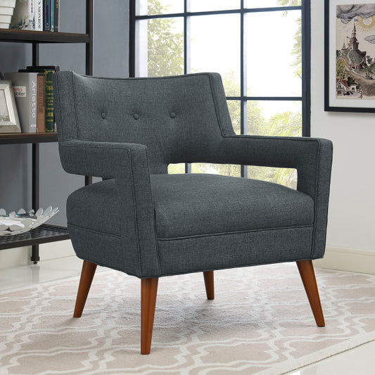 Sheer Upholstered Fabric Armchair | Polyester by Modway