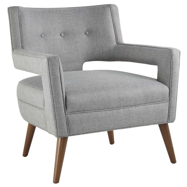 Sheer Upholstered Fabric Armchair | Polyester by Modway