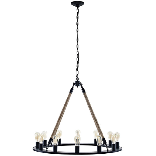 Encircle Chandelier Brown by Modway