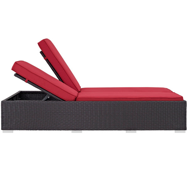 Convene Double Outdoor Patio Chaise by Modway