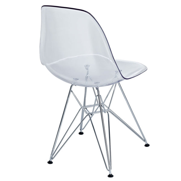 Paris Dining Side Chair Clear by Modway