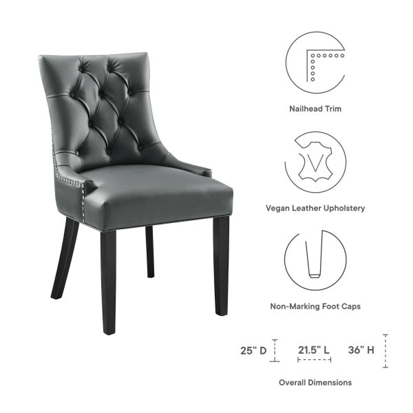 Regent Tufted Vegan Leather Dining Chair By Modway