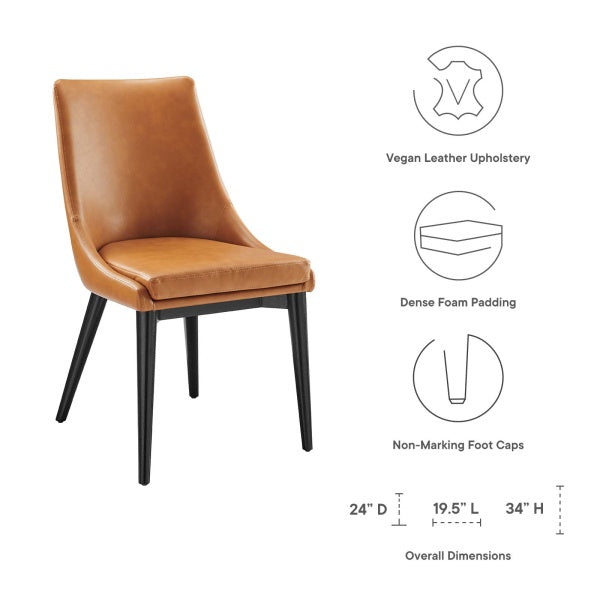 Viscount Vegan Leather Dining Chair By Modway