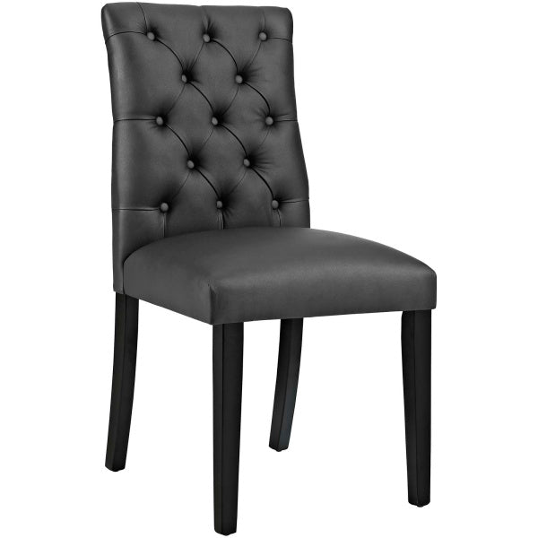 Duchess Button Tufted Vegan Leather Dining Chair By Modway