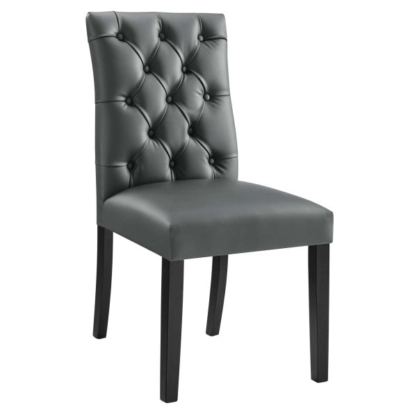 Duchess Button Tufted Vegan Leather Dining Chair By Modway