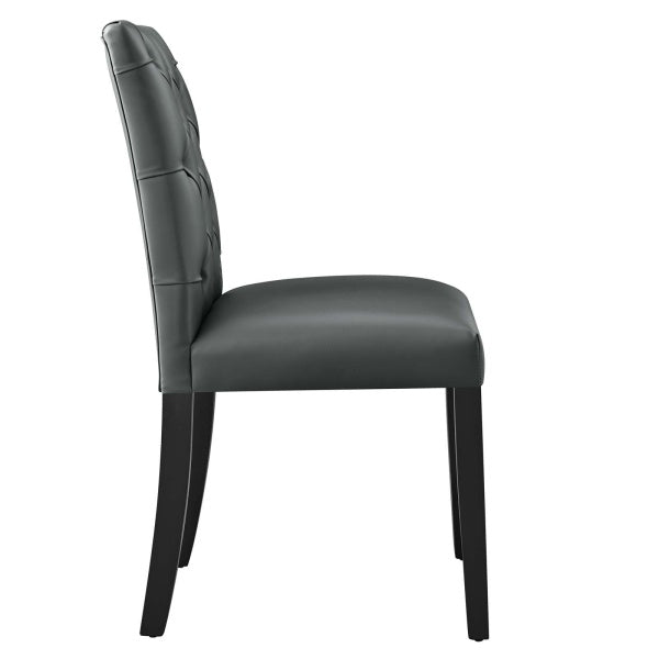 Duchess Button Tufted Vegan Leather Dining Chair By Modway