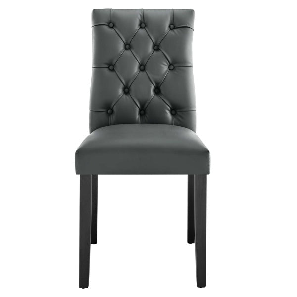 Duchess Button Tufted Vegan Leather Dining Chair By Modway