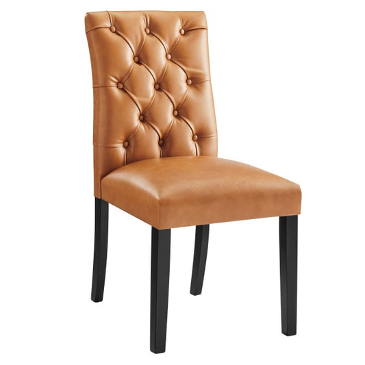 Duchess Button Tufted Vegan Leather Dining Chair By Modway