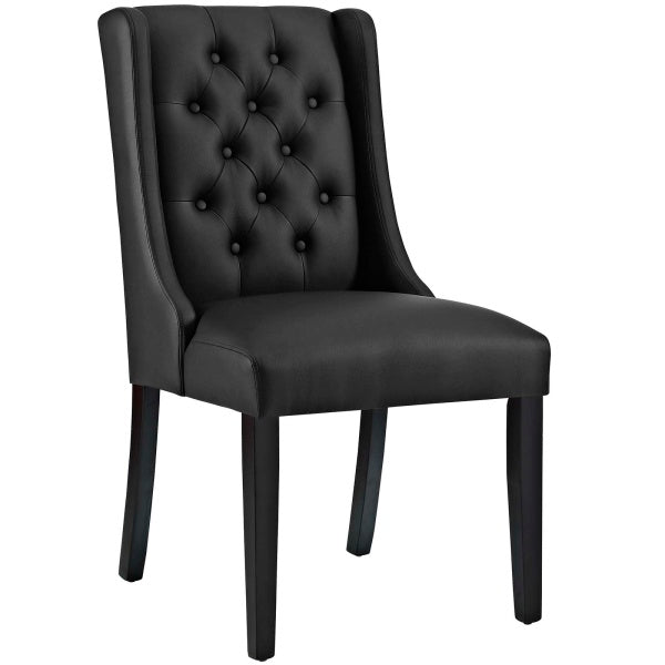 Baronet Button Tufted Vegan Leather Dining Chair By Modway