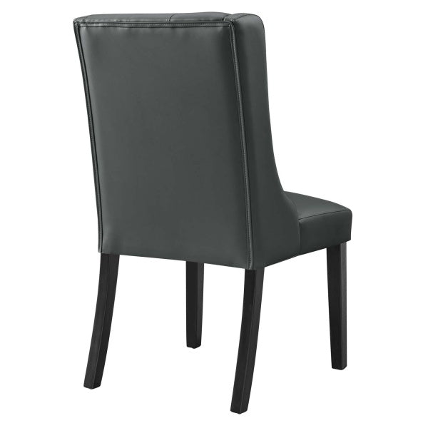 Baronet Button Tufted Vegan Leather Dining Chair By Modway