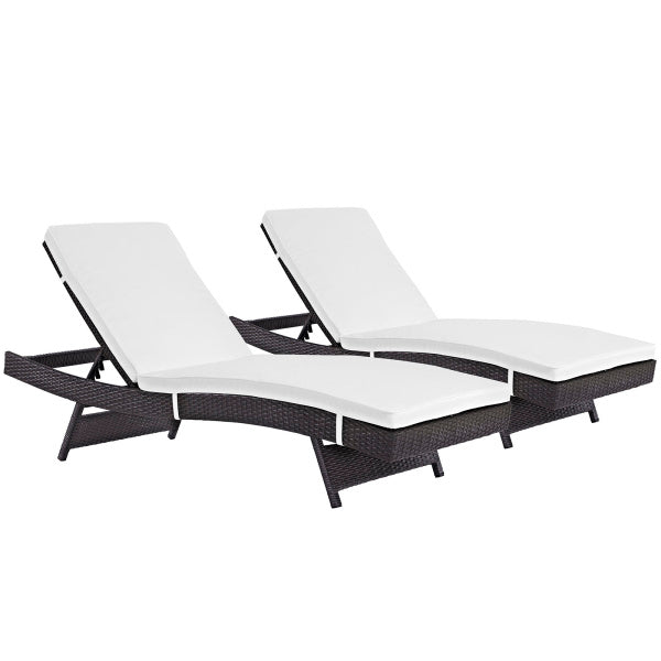 Convene Chaise Outdoor Patio Set of 2 by Modway