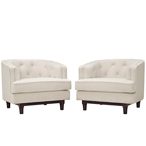 Coast Armchairs Set of 2  | Polyester by Modway