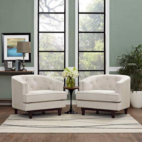 Coast Armchairs Set of 2  | Polyester by Modway