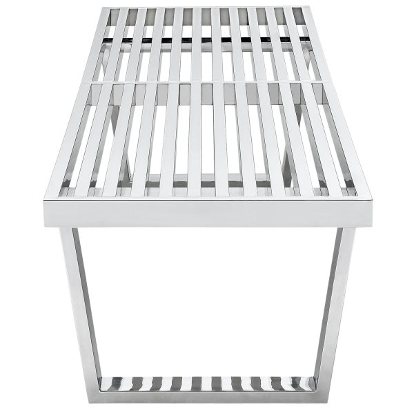 Sauna 5' Stainless Steel Bench By Modway