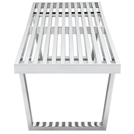 Sauna 5' Stainless Steel Bench By Modway