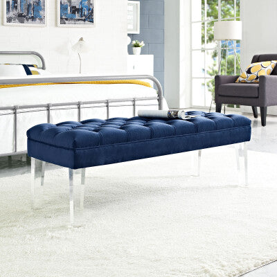 Valet Velvet Bench | Polyester by Modway