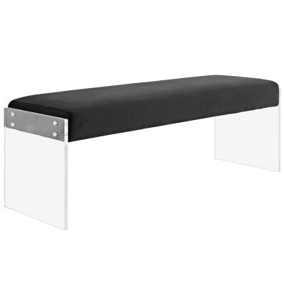 Roam Velvet Bench | Polyester by Modway