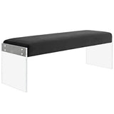 Roam Velvet Bench | Polyester by Modway