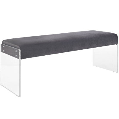 Roam Velvet Bench | Polyester by Modway