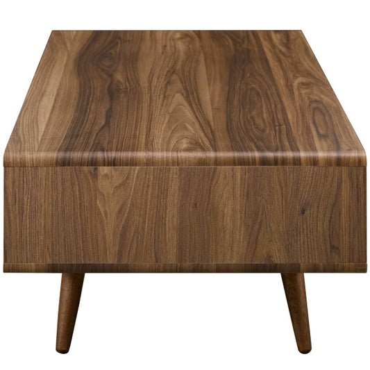 Transmit Coffee Table in Walnut White by Modway
