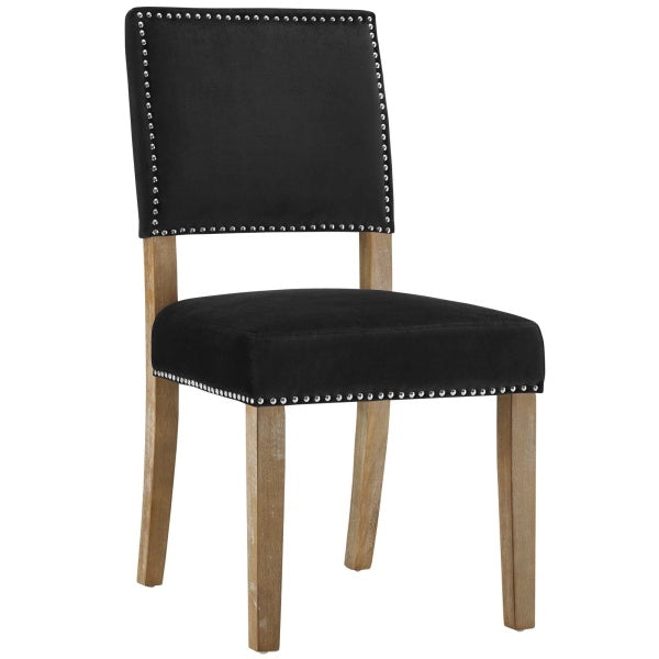 Oblige Wood Dining Chair | Polyester by Modway