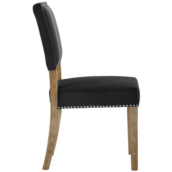 Oblige Wood Dining Chair | Polyester by Modway