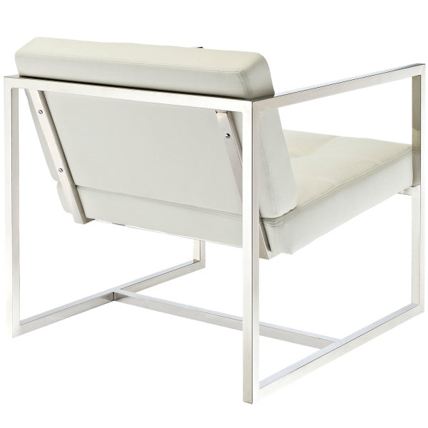 Hover Upholstered Vinyl Lounge Chair by Modway