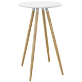 Track Round Bar Table in White By Modway