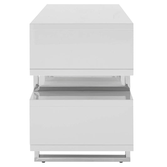 Amble 47” TV Stand in White | Fiber by Modway