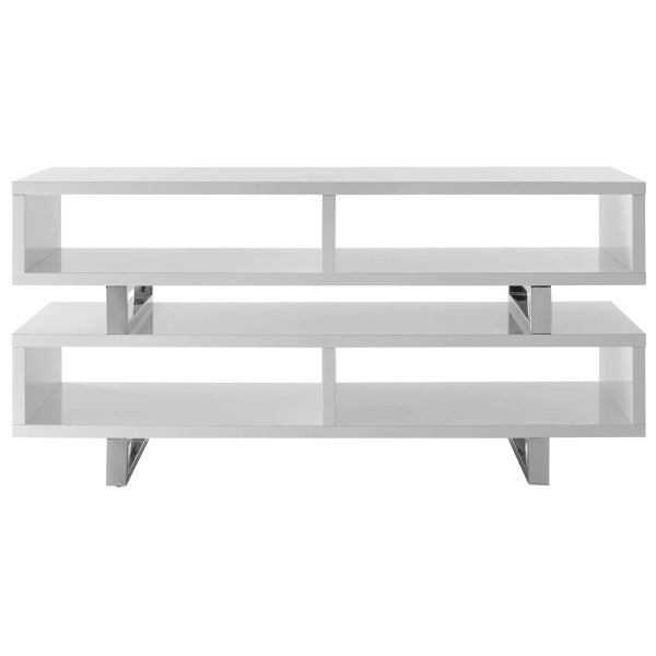 Amble 47” TV Stand in White | Fiber by Modway