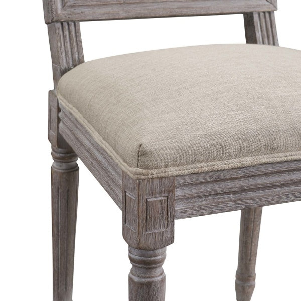 Court Vintage French Upholstered Fabric Dining Side Chair by Modway