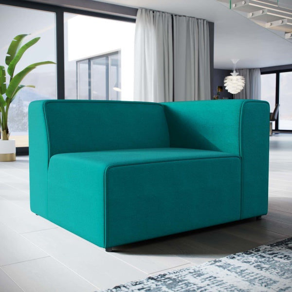 Mingle Fabric Right-Facing Sofa | Polyester by Modway