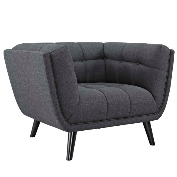 Bestow Upholstered Fabric Armchair | Polyester by Modway
