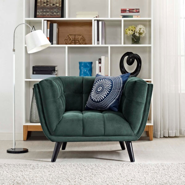 Bestow Velvet Armchair | Polyester by Modway