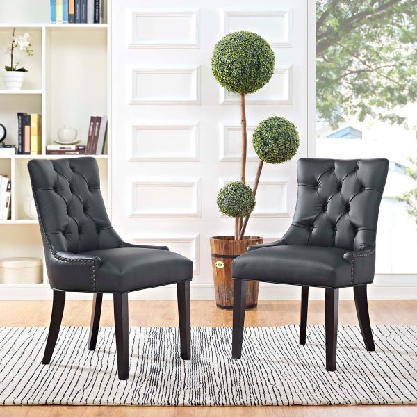 Regent Dining Side Chair Vinyl Set of 2 By Modway