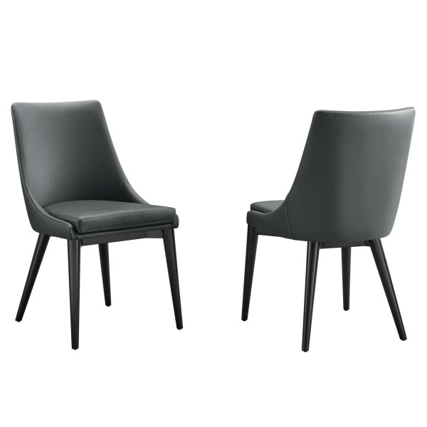 Viscount Dining Side Chair Vinyl Set of 2 By Modway