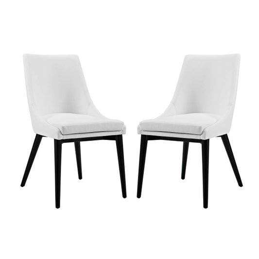 Viscount Dining Side Chair Vinyl Set of 2 By Modway