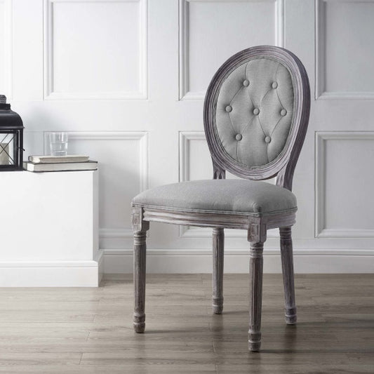 Arise Vintage French Upholstered Fabric Dining Side Chair by Modway