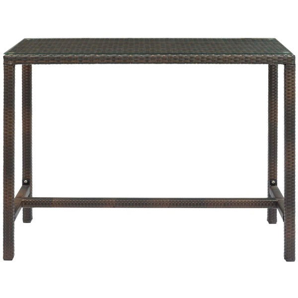 Conduit Outdoor Patio Wicker Rattan Large Bar Table By Modway