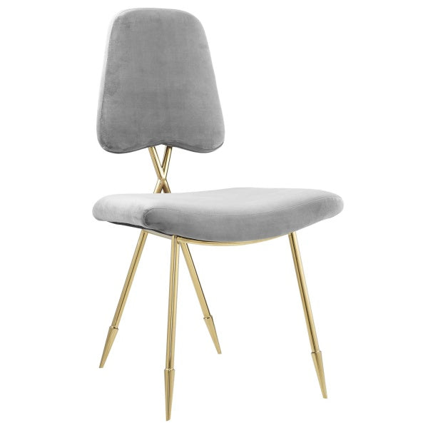 Ponder Upholstered Velvet Dining Side Chair | Polyester by Modway
