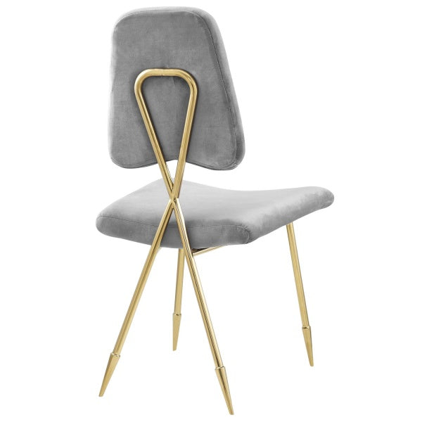 Ponder Upholstered Velvet Dining Side Chair | Polyester by Modway