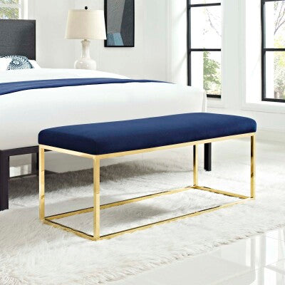 Anticipate Fabric Bench | Polyester by Modway