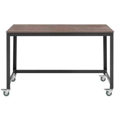 Vivify Computer Office Desk Gray Walnut by Modway