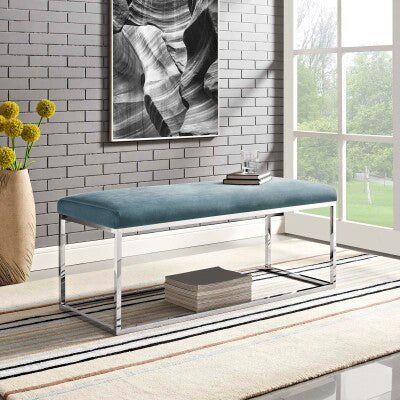Anticipate Velvet Bench by Modway