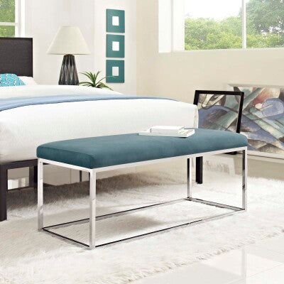 Anticipate Velvet Bench by Modway